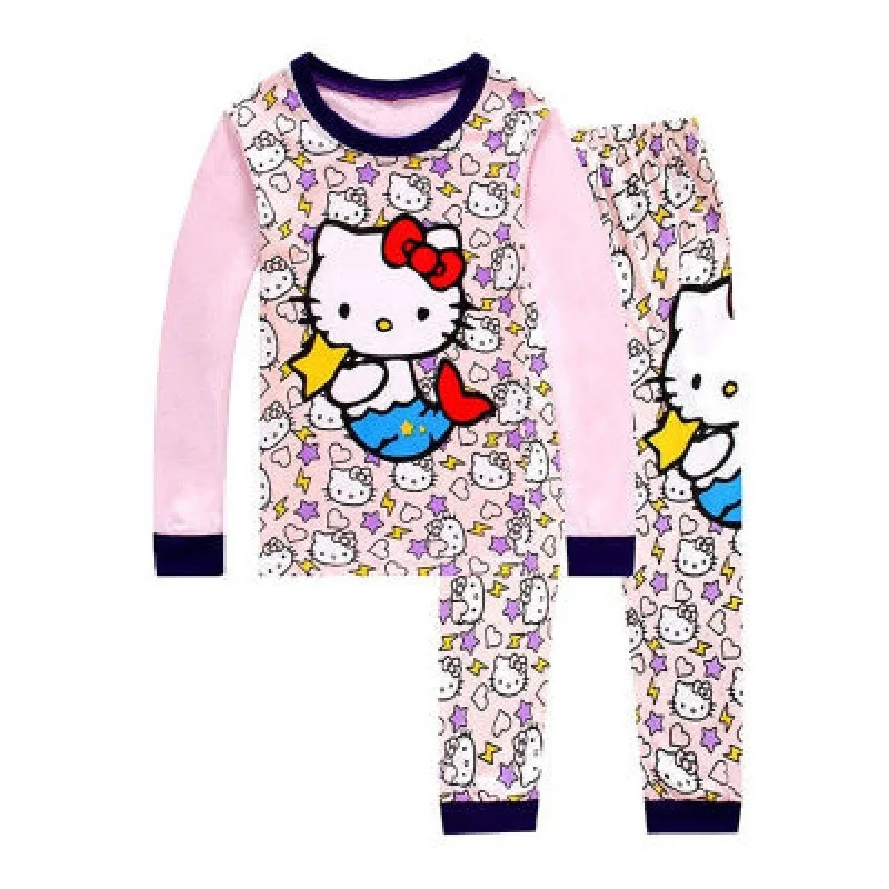 Коллекция года, одежда для малышей Детские осенние пижамы, комплект одежды для мальчиков и девочек, комплект одежды для сна с героями мультфильмов, Детский комплект из 2 предметов с длинными рукавами+ штаны - Цвет: Style 18