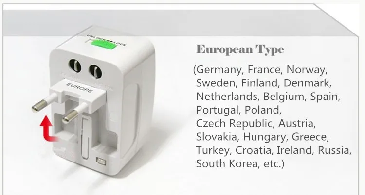 Универсальный конверсионный разъем глобальная трансформация штекер многофункциональный адаптер Европейский США Австралия Тип Британский Стандартный адаптер