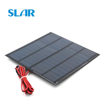 

Solar Panel Polycrystalline Silicon 12V 3W with 100cm extend cable DIY Battery Charger Module Mini Solar Cell wire toy