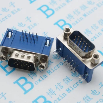 

DB15 Male HDR15P Three Row Male D-SUB VGA Connector HDB 15P Socket