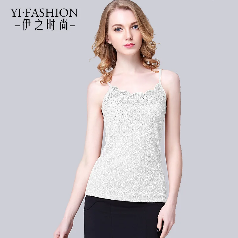 Camisole новая кружевная женская летняя нижняя часть одежды короткая куртка осенне-зимняя женская одежда большого размера - Цвет: White