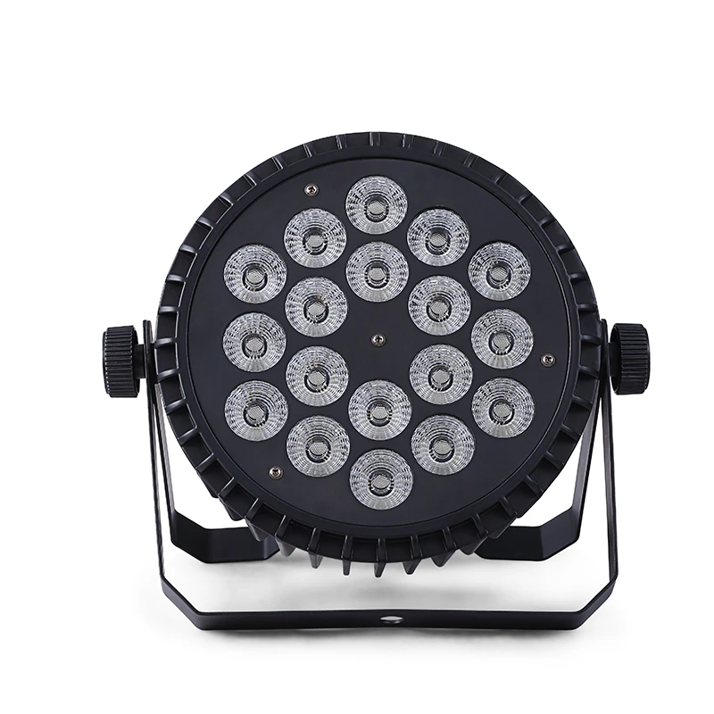 

LED Par Light 18Pcs Lamp Beads 10W DMX Stage Business Lights Professional Flat Par Party KTV Disco Shows Lamp Equipment