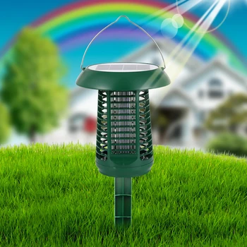 

Outdoor Tools Anti-mosquito Lighting Dual Purpose Solar Mosquito Zapper Waterproof Solar Powered LED Light Pest Insect Killer