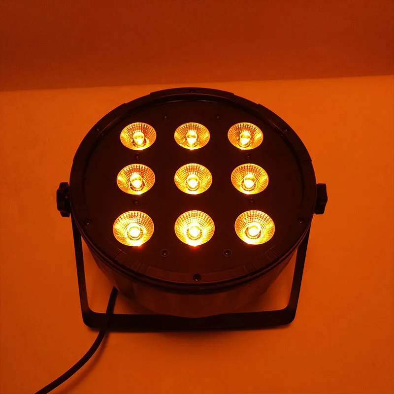Беспроводной пульт дистанционного управления светодиодный Par 9x12 W RGBW 4в1 светодиодный светильник для мытья освещение для сцены Бесплатная и