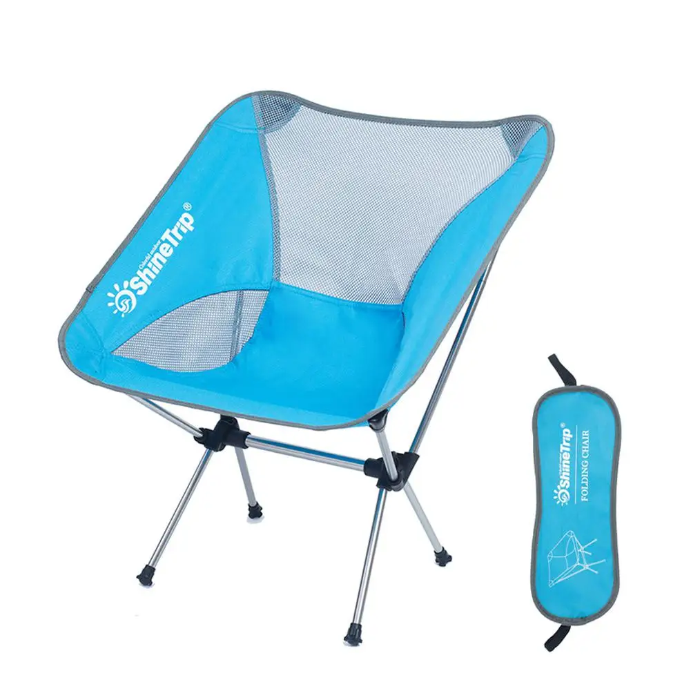 HobbyLane открытый ультра-легкий складной стул ткань Оксфорд портативный дышащий стул для кемпинга пляж - Цвет: sky blue