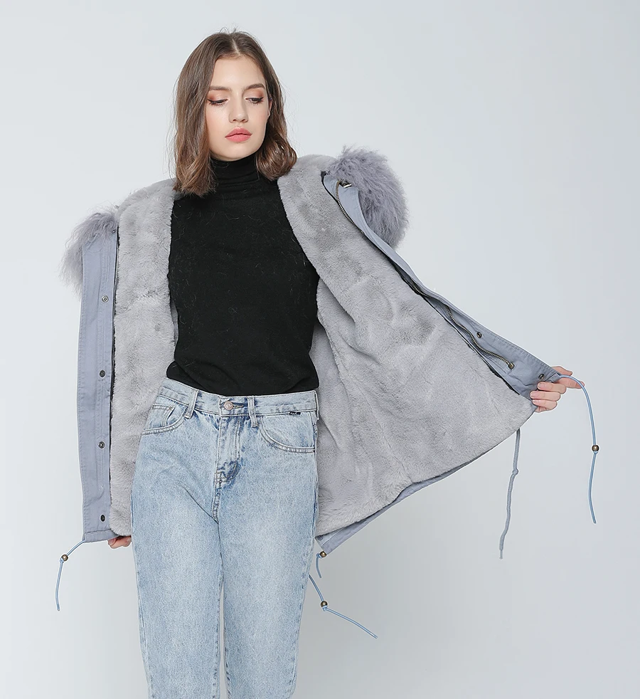 Parka Real Fur Coat Winter Jacket Women Real Mongolia Sheep Fur Parkas Thick Warm Luxury Detachable Outerwear Streetwear