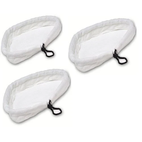 

MEOF Hot 3Pcs Microfibre Cloths Universal Cleaning Pads compatible with X5 and Vax S2 Steam Mops(White)