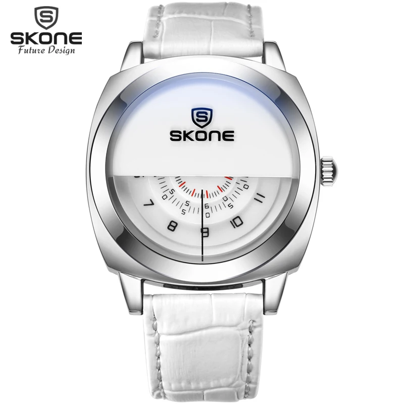 Новинка 2018 года SKONE бренд точные Уникальный специальный дизайн Военная Униформа кожа час мужские и женские спортивные часы модные часы Relogios
