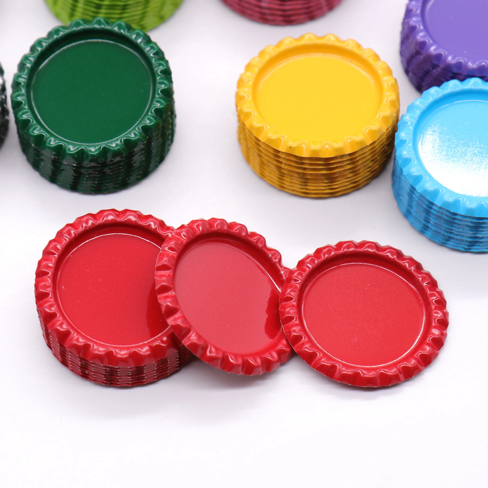 

10 pcs /lot DIY decoration accessories 3.5 cm Flattened Beer Bottle Caps metal beer caps for Handicrafts hanging decorations