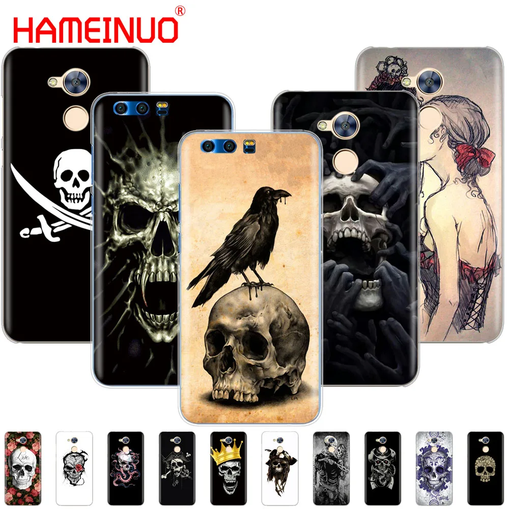 

HAMEINUO skull flower pirate love cell phone Cover Case for Huawei Honor 5A LYO-L21 5.0 inch 6A 6C 6X 9 NOVA PLUS lite Y3 ii 2