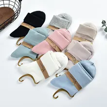 10 пар, хлопковые женские носки, носки для беременных, яркие черные