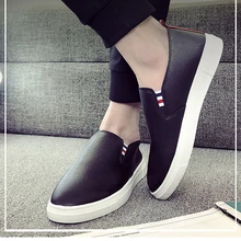 Fashion Leather Shoes Men Casual Shoes Luxury Brand 2019 Mens Loafers Moccasins Breathable Slip on Black Driving Shoes Man Flats mycolen camouflage genuine leather men shoes luxury brand loafers italian mens shoes men casual black slip on moccasins flats