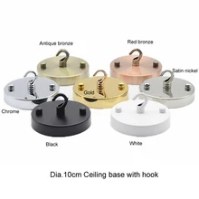 DENOLITE Dia10cm потолочная крышка пластина с металлический карабин потолочная база для люстры DIY освещение светильники монтажный комплект