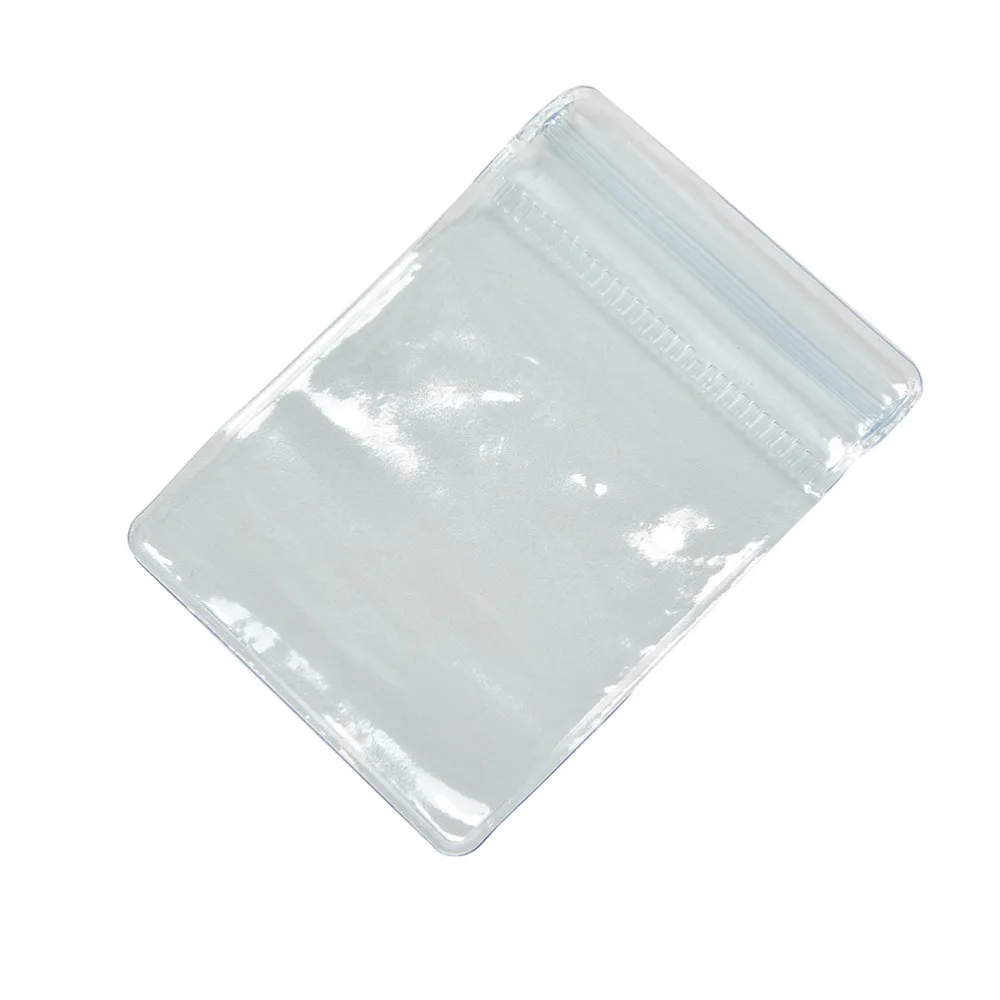 

100Pcs/lot New 70 x 50 mm Clear PVC Plastic Coin Bag Case Wallets Storage Envelopes Packaging Bags