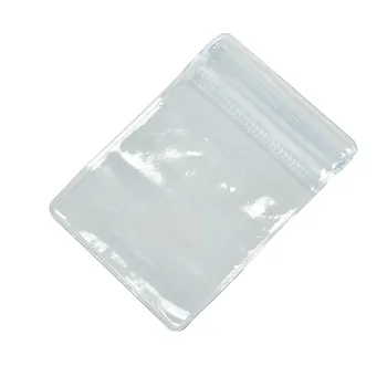 

100Pcs/lot New 70 x 50 mm Clear PVC Plastic Coin Bag Case Wallets Storage Envelopes Packaging Bags