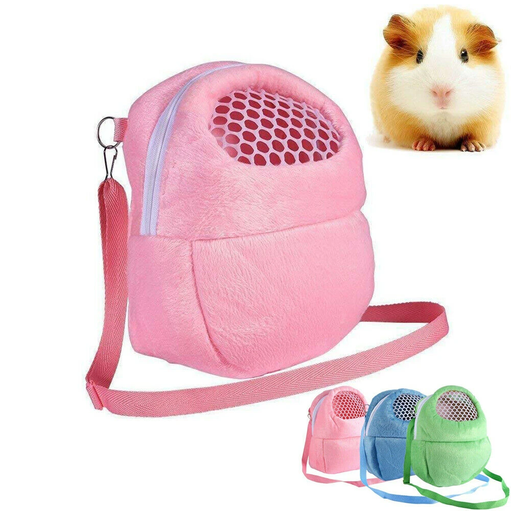 BUDDE Small Animal Carrier Bag Portable Guinea Pig Carrier for Hamster Cage Bird Rat Guinea Pig Squirrel Carrier