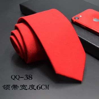 

New Korean Men's Business Tie Ultra-narrow Spot Wool-like 6cm Spot Lattice Stripe Necktie