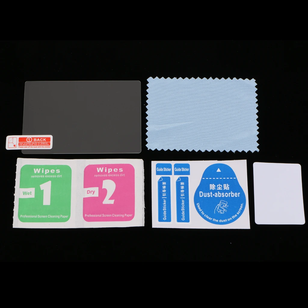 For Olympus E-M5 Mark II LCD Display Screen Protector Set Kit Tempered Glass Film 0.33mm Thickness High Sensitivity
