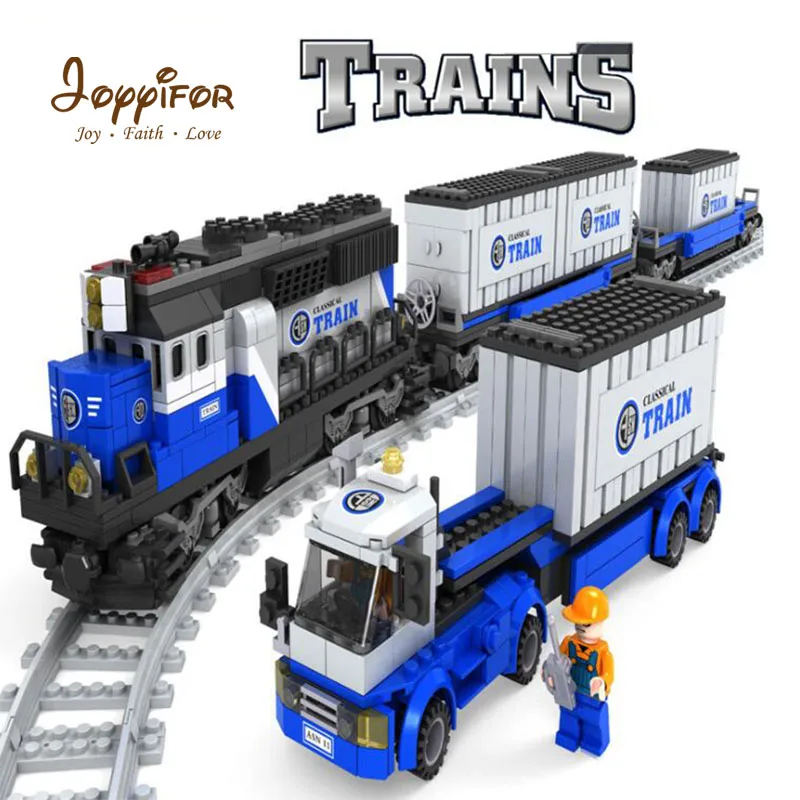 

Joyyifor Building block Set Figure Compatible with LegoINGlys Transportation Train 3D Construction Brick Educational Toys Gift