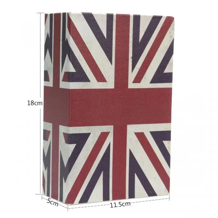Creative Book Shaped Storage Safe Box Dictionary Book Bank Money Cash Jewellery Hidden Secret Security Locker With Key Lock