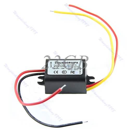 

Waterproof DC/DC Converter 12V Step Down to 9V 3A 15W Power Supply Module D06