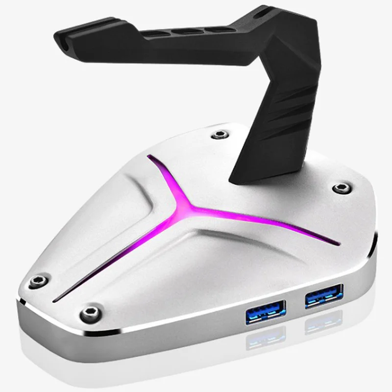 

Mouse Bungee USB Hub 4 Interface HUB Splitter USB3.0 Computer Usb Splitter Multi-interface Aluminum Alloy LED Backlight