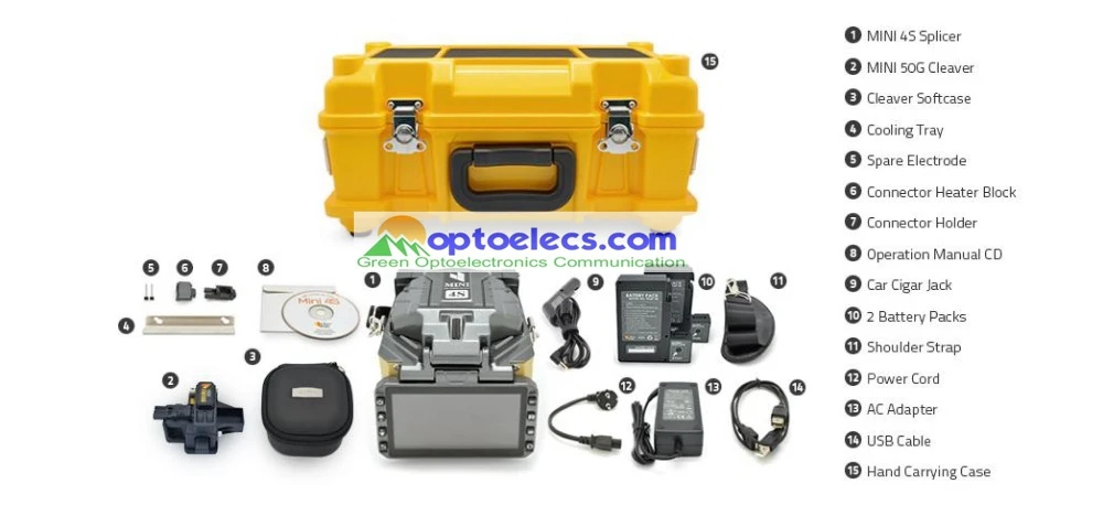 

DHL Free Shipping Fiberfox Mini 4S Optical Fiber Fusion Splicer