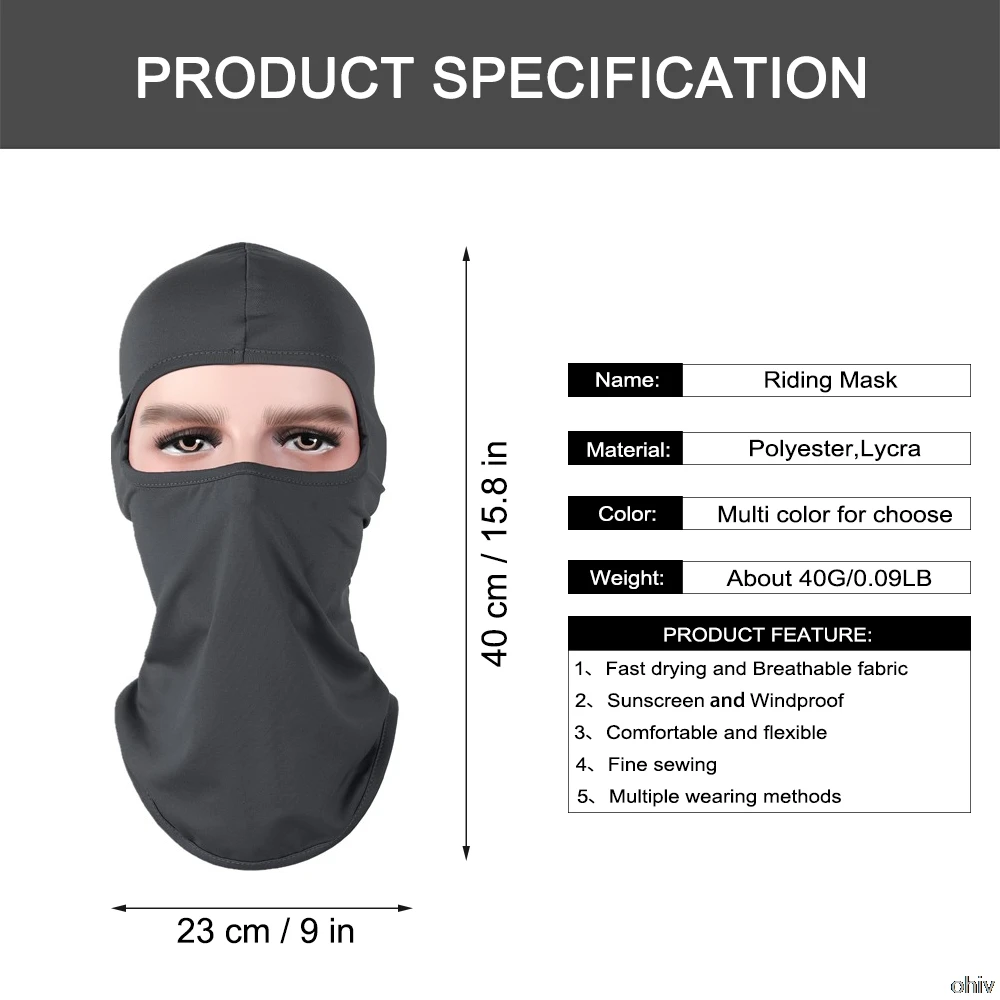 Cycling Balaclava in Use