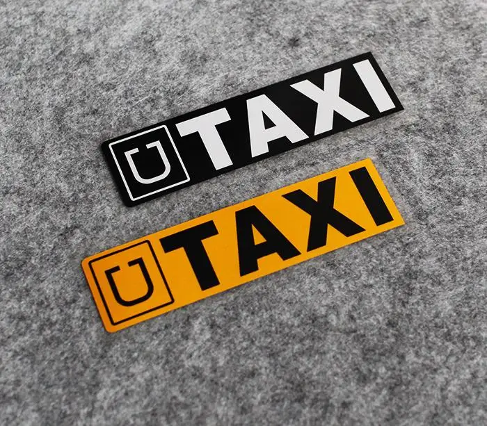 

custom reflective UBER taxi stickers vinyl car Uber decals car