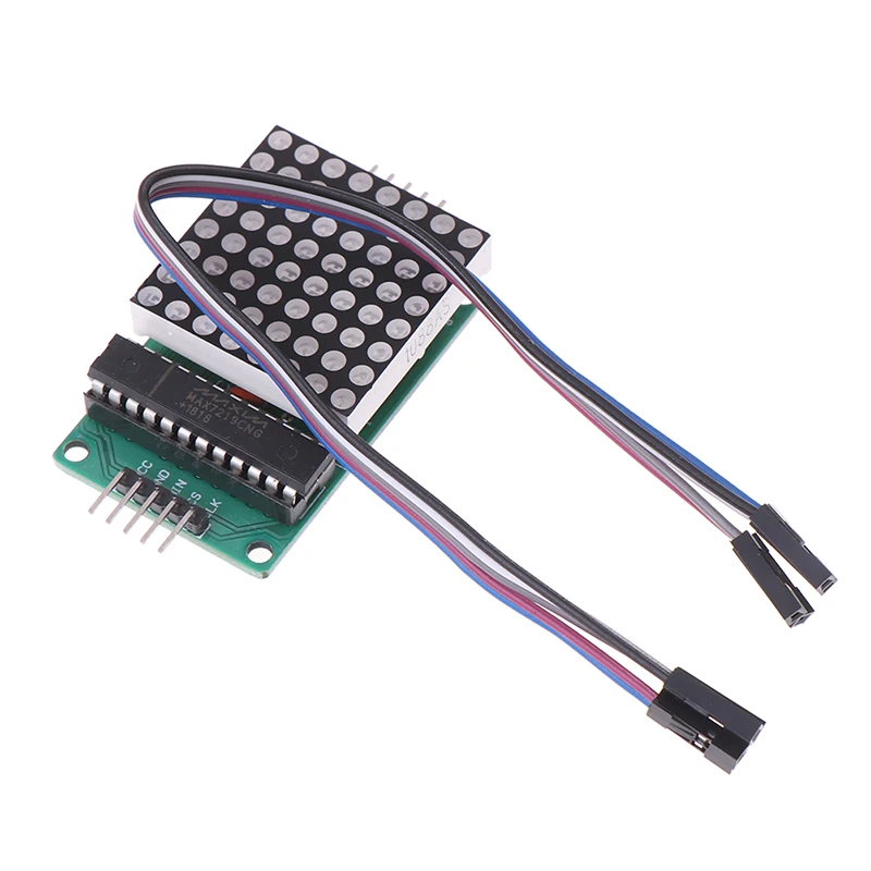 MAX7219 точечный модуль светодиодной матрицы MCU светодиодный управления дисплеем