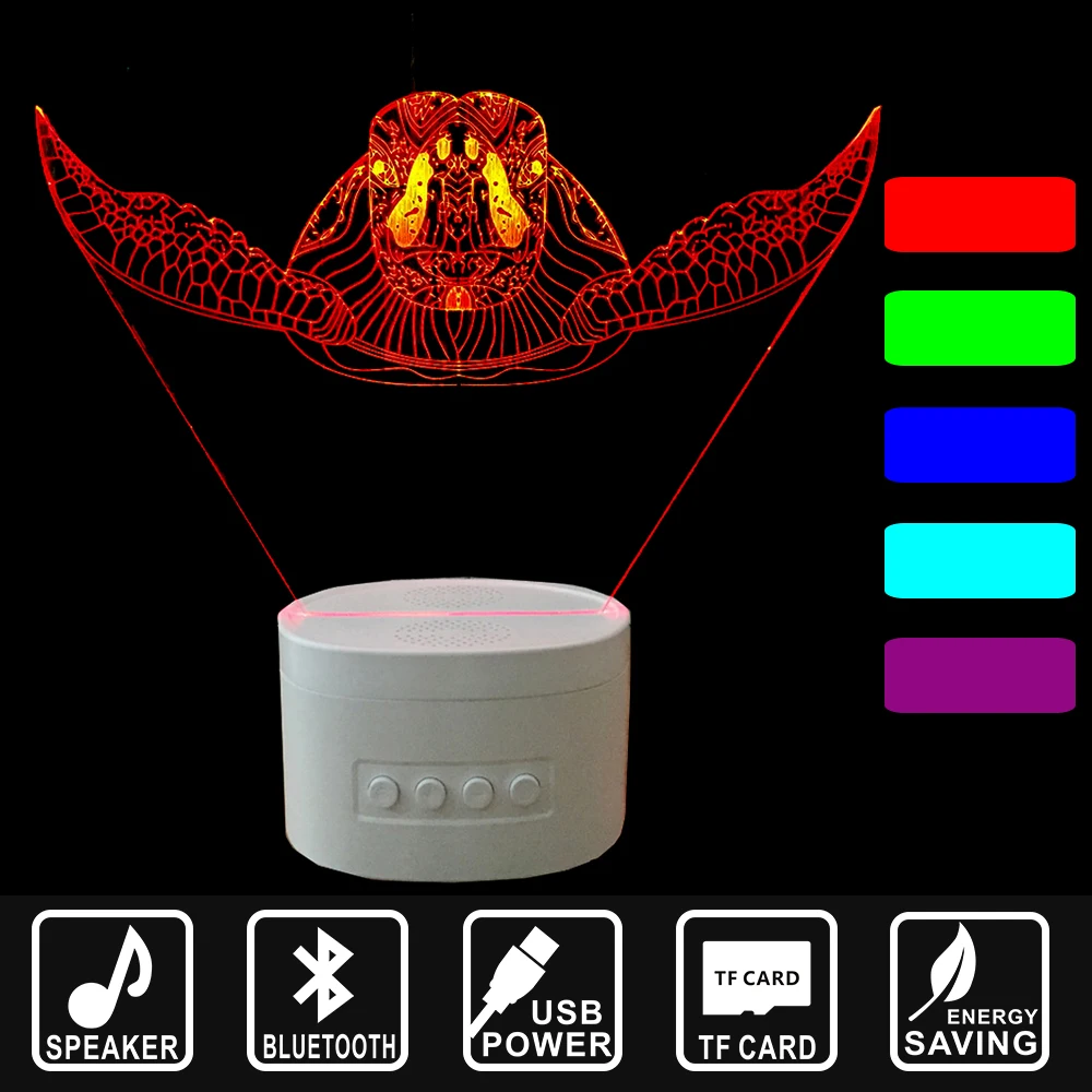 

Creative 3D light electric guitar Model Illusion 3d Lamp LED USB Blyetooth Speaker desk light Night Light IY803800
