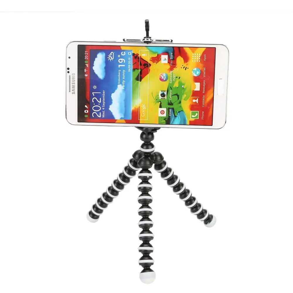  SANGER SLR Action Camera Mobile Phone Octopus Tripod+Mount Adapter Stand+Clip Small/Medium/Large wi
