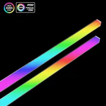 Aura lâmpada led magnética, 12v/4 pinos, alumínio, respiratória, com rgb, magnética, atmosfera colorida