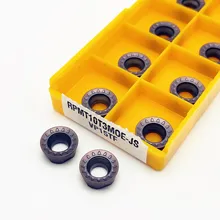 Outil de tournage interne en carbure de tungstène, RPMT10T3MO E JS VP15TF, outils de tournage interne en métal R5, outil de coupe CNC, RPMT 10T3