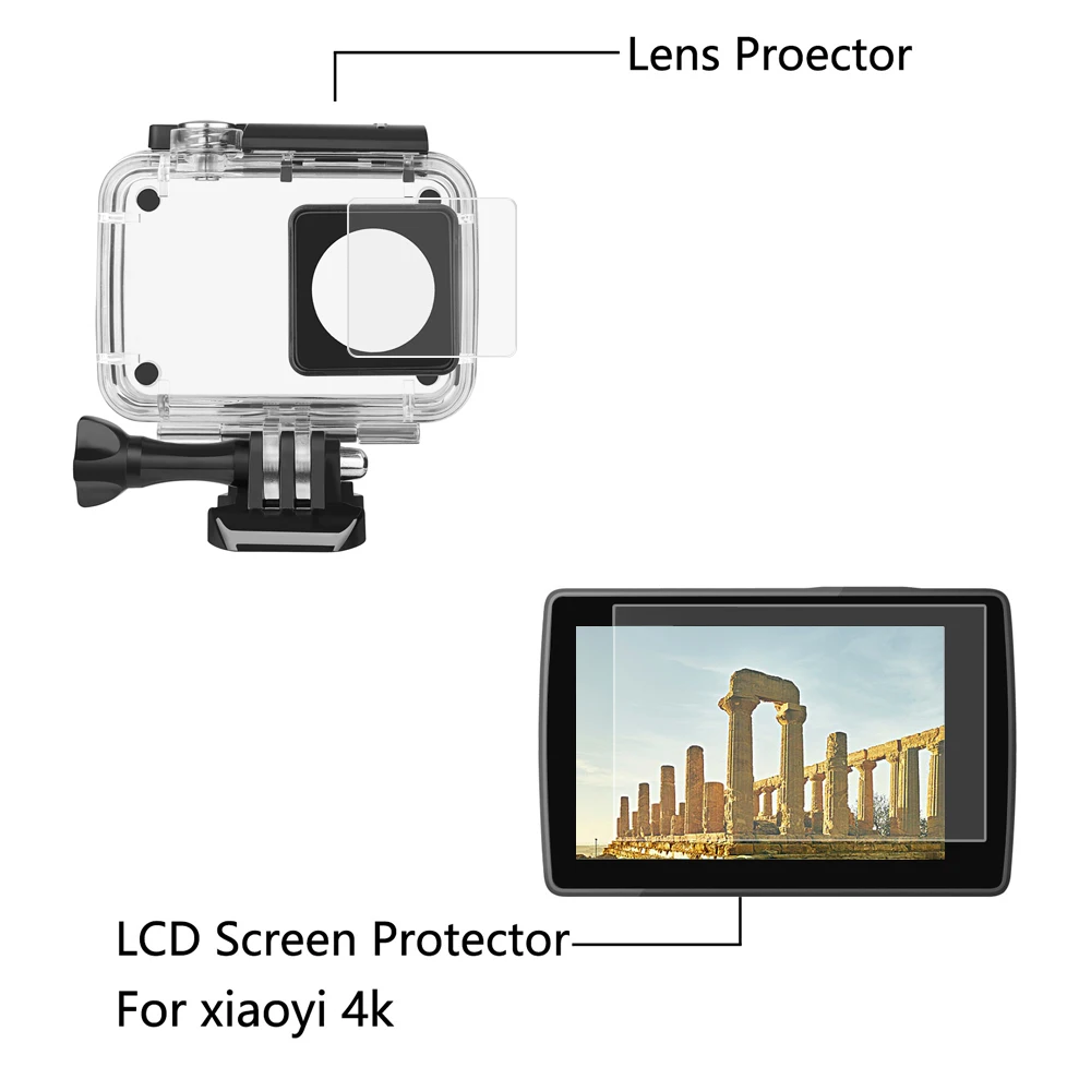 HD защитная пленка Экран протектор для Xiaomi Yi Lite 4 K + спортивные Cam Наборы k действие