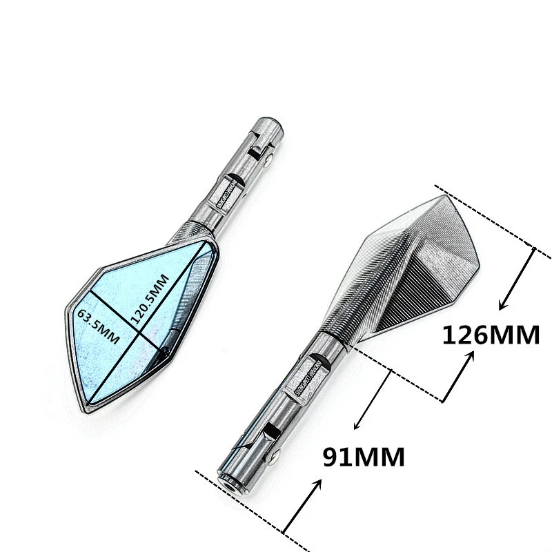 Для мотоцикла Cnc алюминиевое зеркало заднего вида боковое зеркало для Yamaha скутер Tmax 500 530 Xjr 400 1300 Honda Kawasaki