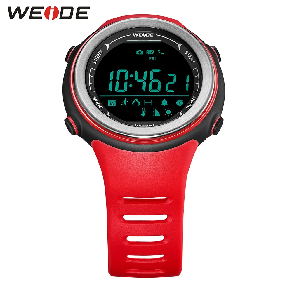 WEIDE часы Relogio Цифровые мужские с ЖК дисплеем Цифровой Счетчик шагов Bluetooth Монитор