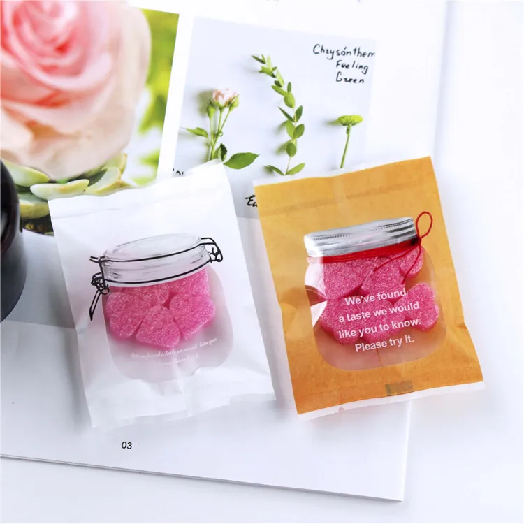 

Open top Plastic Baking bag with bottle window for food, Macaron Cookie Bag 100pcs/lot