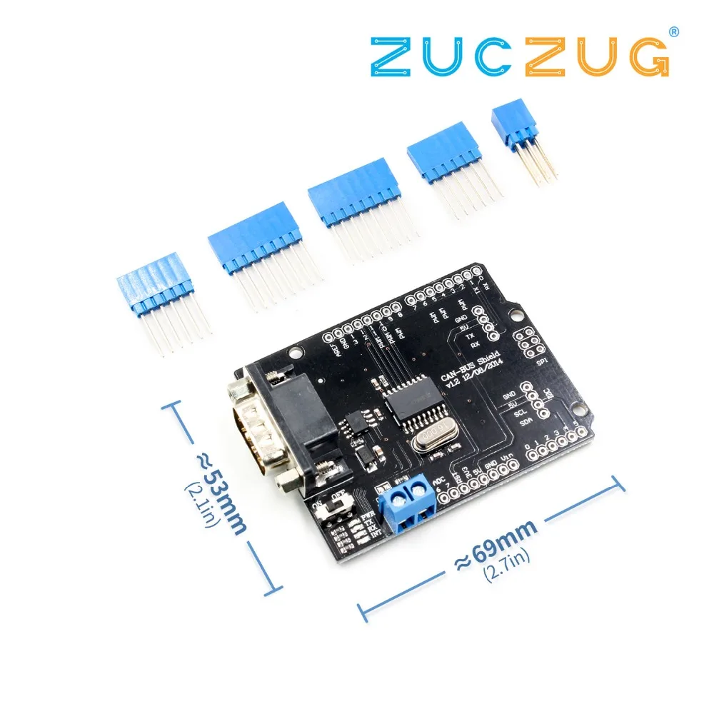 1 комплект MCP2515 плата шины Can SPI интерфейс 9 контактный стандартный разъем Sub D