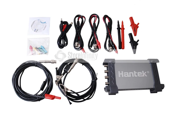 Hantek 6074BE(Kit I) Стандартный оборудованный более 80 типов автомобильной функции измерения USB2.0 4 изолированных канала Осциллограф