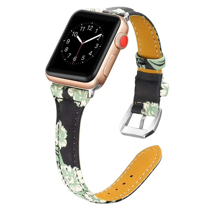 JNASIN кожаный ремешок для Apple watch группа 42 мм 38 мм 40 мм 44 мм часы группа для iwatch серии 4 3 2 1 браслет Женщины