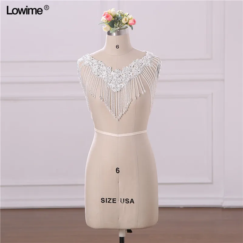 Wholesale Full Beading Wedding Jacket Bridal Bolero Shrugs Wraps Capes Wedding Accessories In Stock (3)