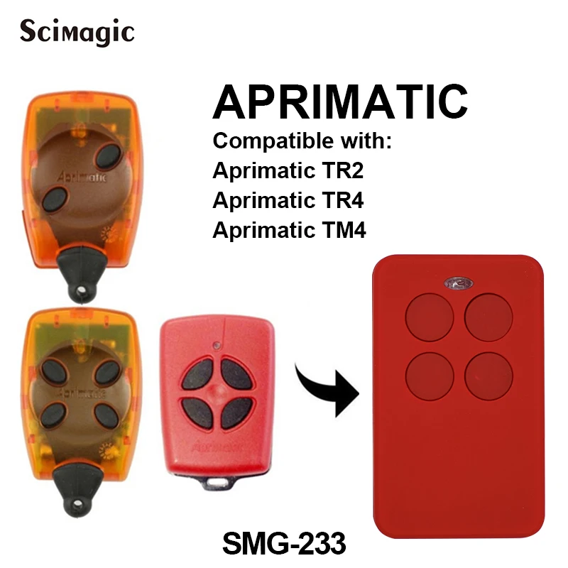 Aprimatic TR2 TR4 двери гаража ворота совместимый пульт дистанционного управления клон Aprimatic центральный замок с Дистанционный пульт бесплатная