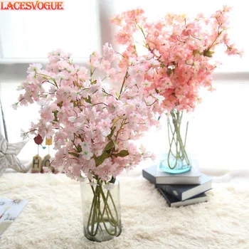 

Artificial Flowers Sakura Flores Garden Decoration Cherry Blossoms Wishing Tree For Home Hotel Living Room Decoration Party