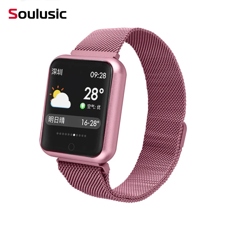 

IP68 Smart Watch P68 Fitness Bracelet Activity Tracker Heart Rate Monitor Smartwatch for iPhone Android PK iwo 8 w54 watch