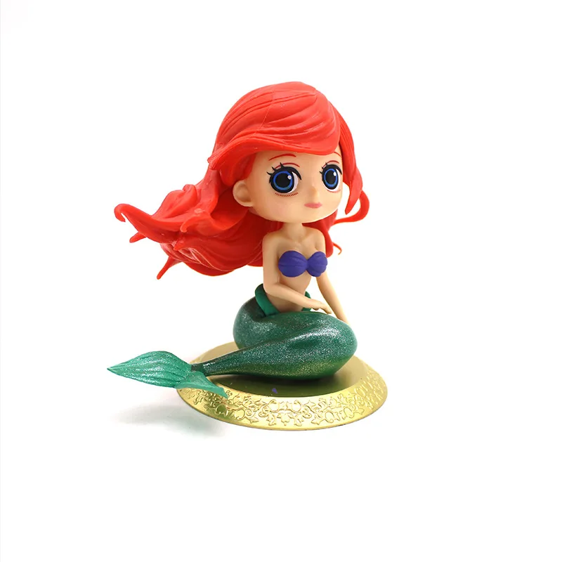 

New Q posket Characters The Little Mermaid Ariel Snow White Figure pretty dolls toys Cake Topper Cake decoration birthday party