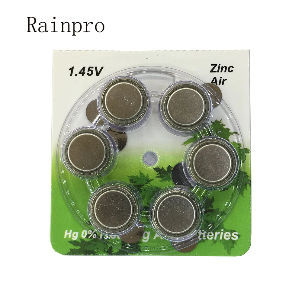 

Rainpro 12PCS/LOT( 2 cardboard) A675 675 PR44 Zinc Air 1.45V for Hearing Aid coin cell Batteries
