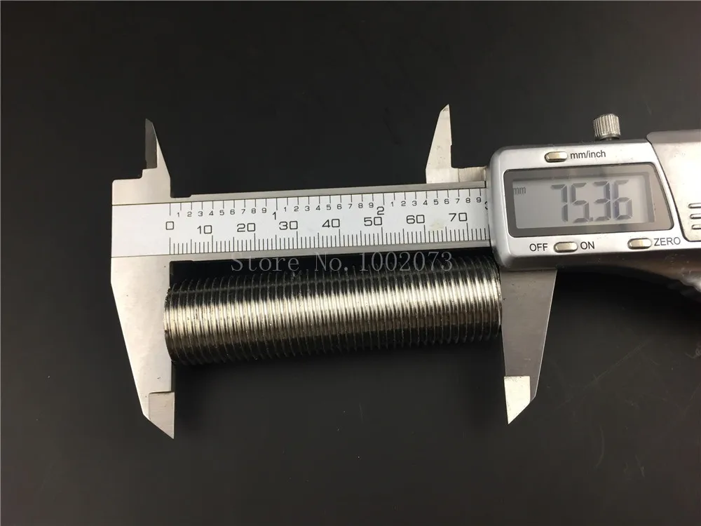 Homebrew Beer Hardware Stainless Steel 304 12NPS Full Thread Nipple 50mm75mm Length Pipe Fitting  (6)