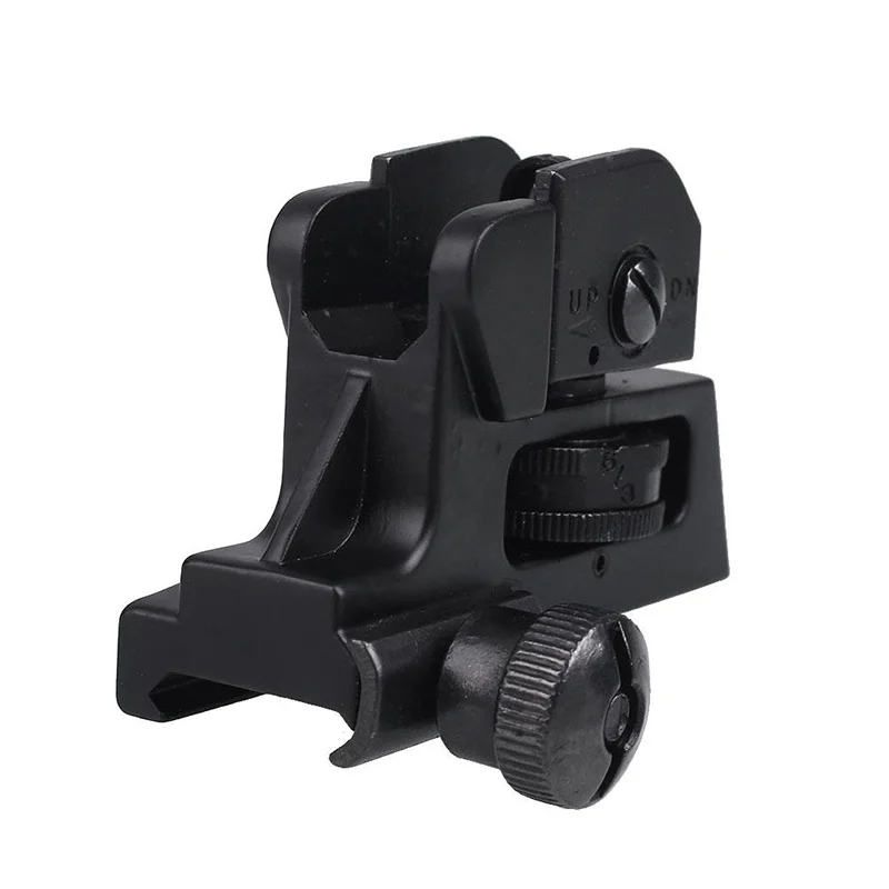 

Tactical QD Adjustable CQB-R Dual Apertures Rear Sight for Picatinny Weaver Rail Detachable AR Dual Apertures A2 Rear Sight