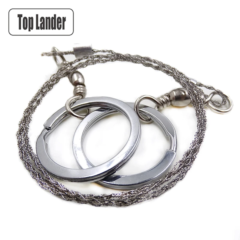 Outdoor Survival Wire Saw Stainless Steel Camping Equipment Survival Tools Hiking Emergency Gear Steel Hand Wire Saw